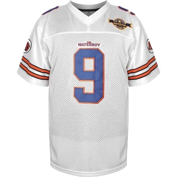 ❤️ 🆕 THE WATERBOY #9 Bobby Boucher Adam Sandler Football Jersey Size S - Picture 1 of 12